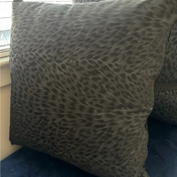 bebe Black Patterned Pillow